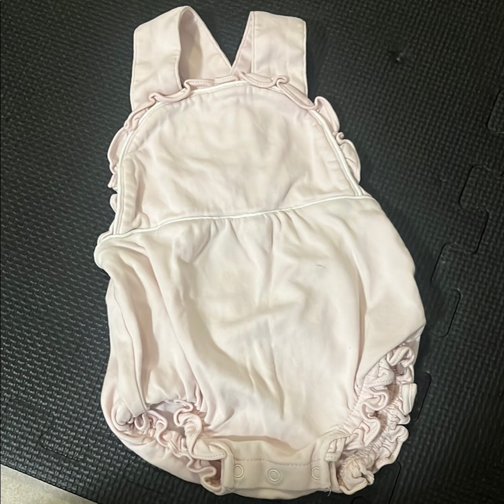 Adorable Pink Ruffled Baby Romper